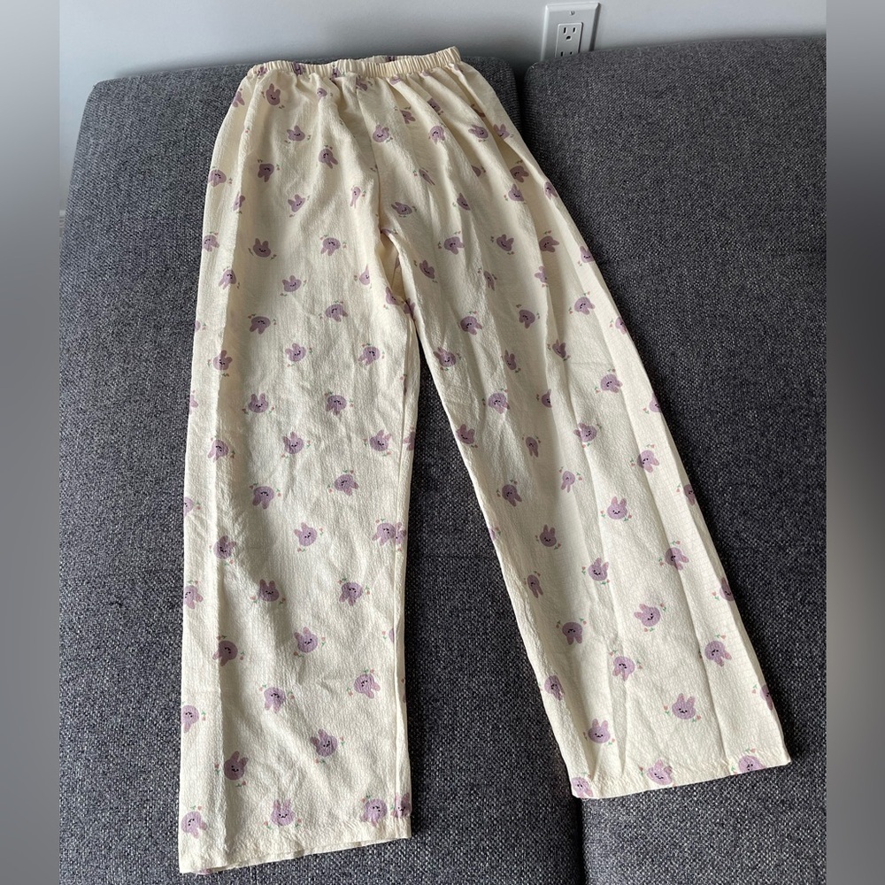 Purple rabbits loungewear pants